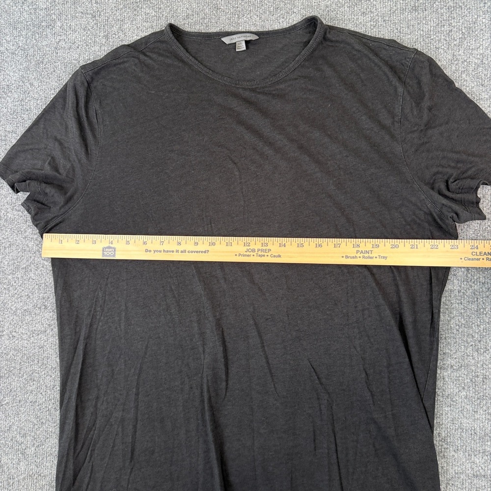 John Varvatos T Shirt Mens 2XL Black Ramie Viscose Short Sleeve Lounge Comfy - Picture 6 of 8